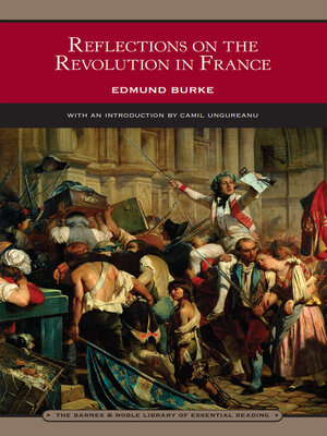 cover image of Reflections on the Revolution in France (Barnes & Noble Library of Esssential Reading)